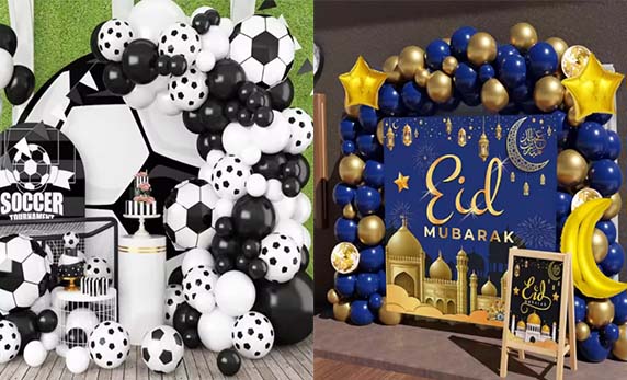 हामी बेलुन चेनहरू अनुकूलित गर्न सक्छौं