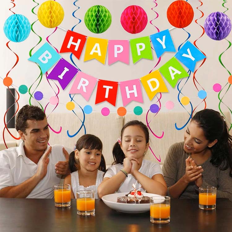 जन्मदिनको शुभकामना झण्डा