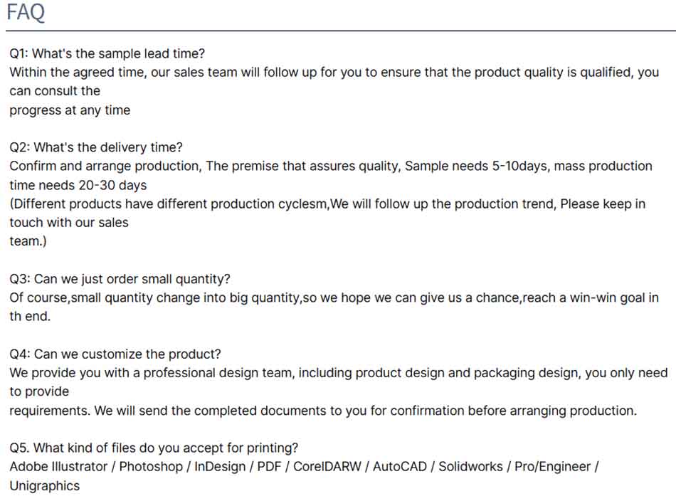FAQ