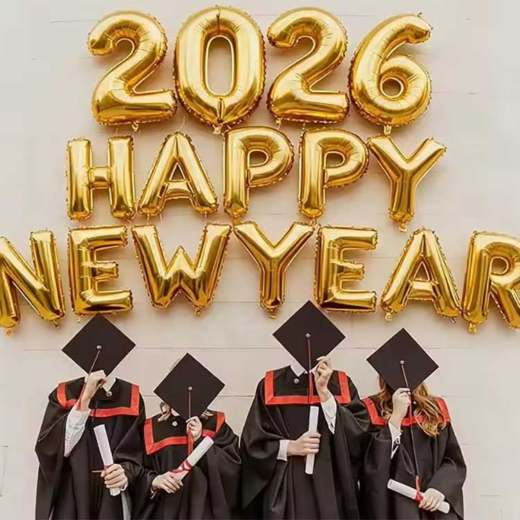 नयाँ वर्ष पन्नी बेलुन सेट