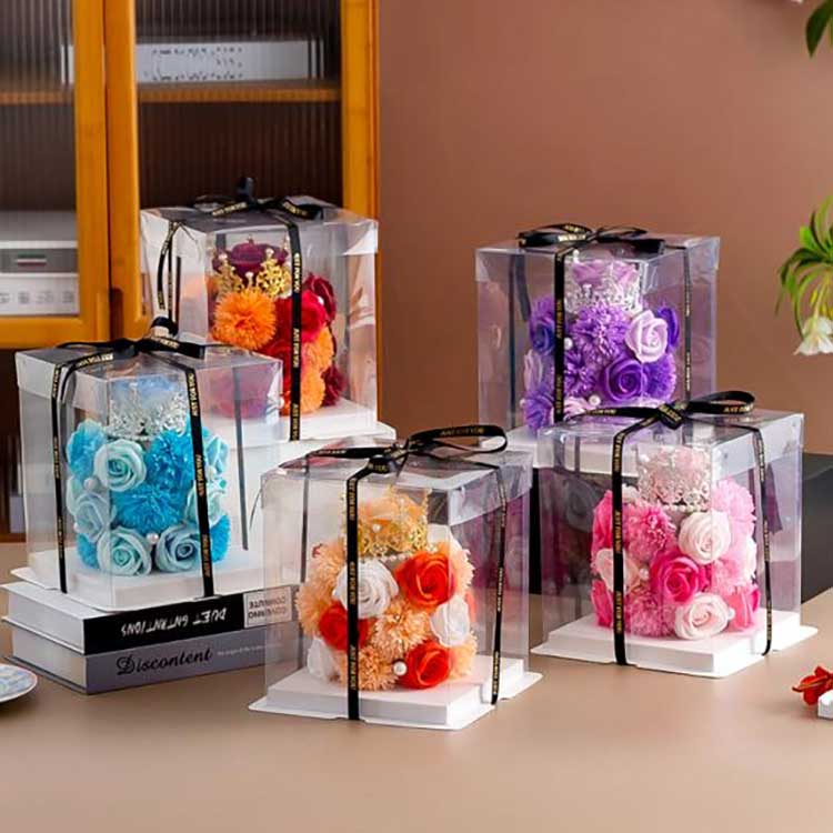 गुलाब फूल उपहार बक्स